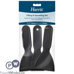 Harris Black Plastic Filling & Spreading Set 3 Pack