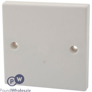 Elpine 1-gang White Single Blanking Plates