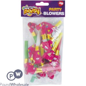 Time To Party Party Blowers 20pk