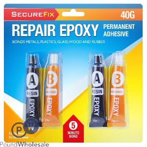 Secure Fix Repair Epoxy Permanent Adhesive 40g