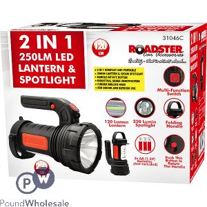 Roadster 2-In-1 250LM LED Lantern & Spotlight