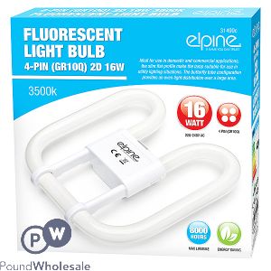 Elpine 4-pin 2d 16w Fluorescent Light Bulb