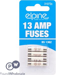 Elpine 13Amp Fuses 4 Pack CDU