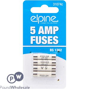 Elpine 5Amp Fuses 4 Pack CDU