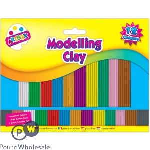 Artbox Modelling Clay Assorted Colours 12 Strips