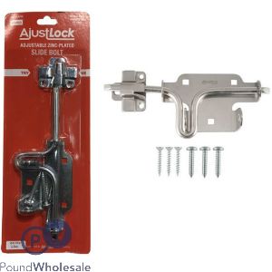 Ajustlock Adjustable Zinc-plated Slide Bolt