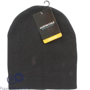 Austin Cole Men's Black Beanie Hat