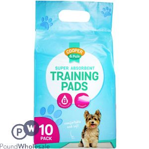 Cooper & Pals Super Absorbent Moisture Lock Puppy Training Pads 10 Pack