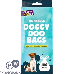 Cooper & Pals Tie Handle Doggy Doo Bags 100 Pack