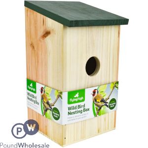 Flying High Wild Bird Wooden Nesting Box