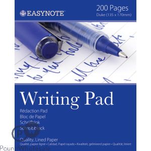 Easynote Lined Duke Writing Pad 135mm X 170mm 200 Pages