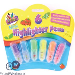 Artbox Mini Scented Highlighters Assorted 6 Pack