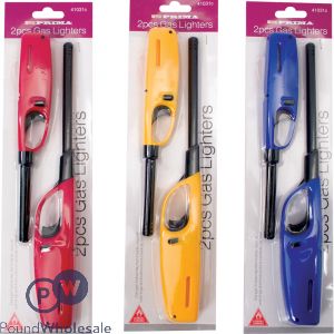 Prima BBQ Gas Lighter Assorted Colours 2pc