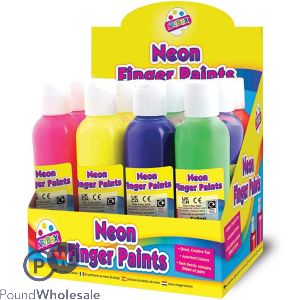Neon Finger Paints