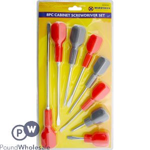 Marksman Cabinet Flat & Phillips Screwdriver Set 8pc