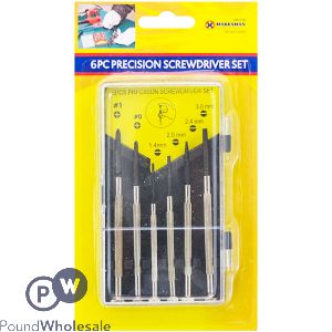 Marksman Phillips & Flat Precision Screwdriver Set 6pc