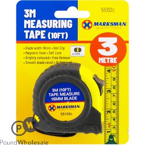 Marksman Measuring Tape 3m