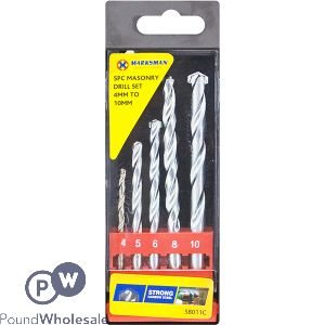 Marksman Masonry Drill Bit Set 5pc