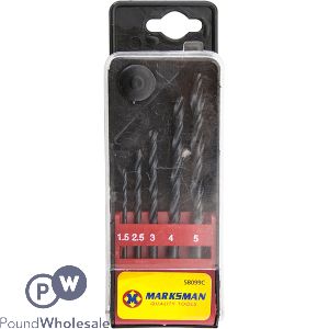 Marksman Hss Twist Drill Bit Set 5pc