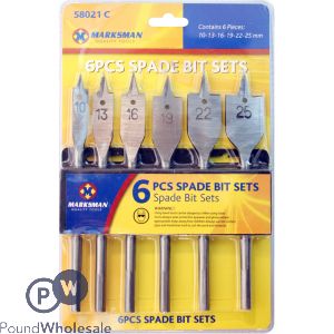 Marksman Spade Bit Sets 6pc