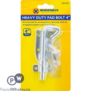 Marksman Heavy Duty Pad Bolt 4"