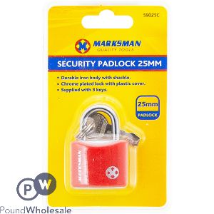 Marksman Iron Security Padlock 25mm