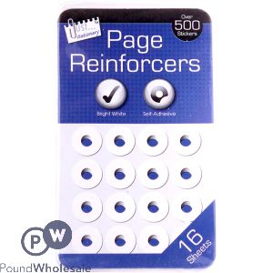 Just Stationery Page Hole Reinforcers 500+