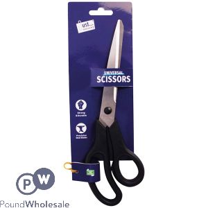 Just Stationery 10" Steel Scissors Black