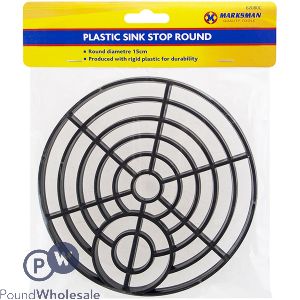 Marksman Plastic Sink Stop Round 15cm