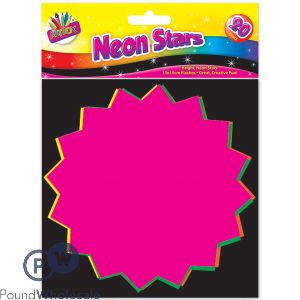 Artbox Fluorescent Neon Stars 20 Pack