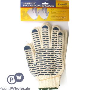 Marksman 10" PVC Dots Coated Gloves 2 Pairs