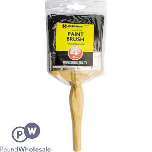 Marksman Wooden Handle Paint Brush 4"