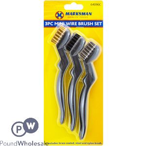 Marksman Mini Wire Brush Set 3pc