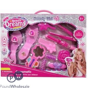 Beauty Dreams Girl Cosmetic Set In Carry Handle Box