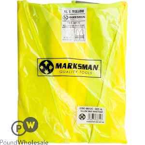 MARKSMAN YELLOW HI-VIS WAISTCOAT XL