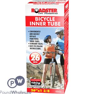 Roadster Mountain Bicycle Schrader Inner Tube 26" X 1 3/8