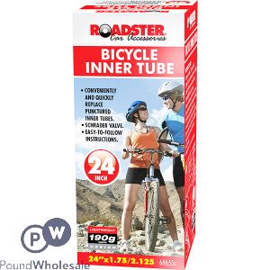 Roadster Bicycle Schrader Inner Tube 24" X 1.75/2.125