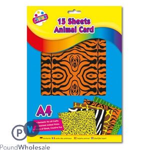 Artbox A4 Animal Print Craft Card 15 Sheets