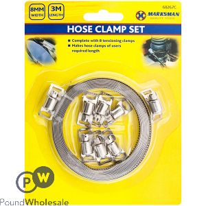 Marksman Hose Clamp Set 8mm X 3m