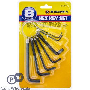 Marksman Hex Key Set 8pc