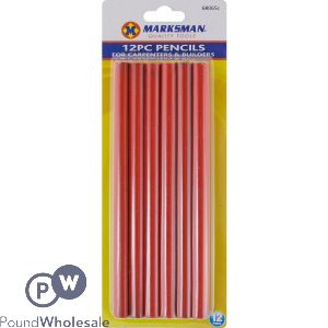 Marksman Carpenters & Builders Pencils 12 Pack