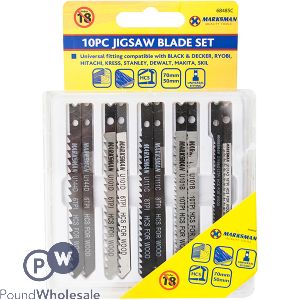 Marksman Universal Hcs Jigsaw Blade Set 10pc