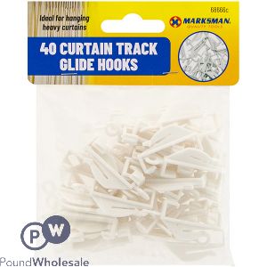 Marksman Track Glide Curtain Hooks 40 Pack