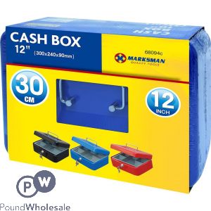 Marksman Cash Box 12" Assorted Colours