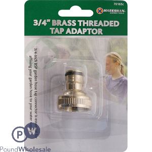 Marksman 3/4" Brass Threaded Tap Adaptor