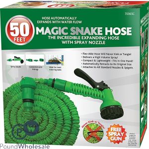 Marksman Magic Snake Expandable Garden Hose Pipe 50ft