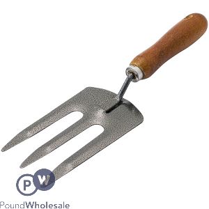 Marksman Wooden Handle Hand Fork Garden Tool