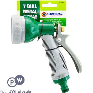 Marksman 7 Dial Metal Garden Hose Spray Gun