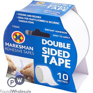 Marksman Double-Sided Tape 48mm X 10m