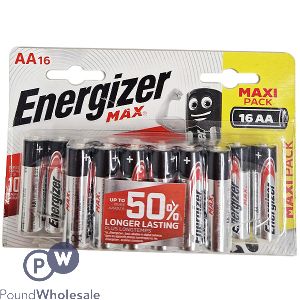 Energizer Max Aa Alkaline Batteries 16 Pack